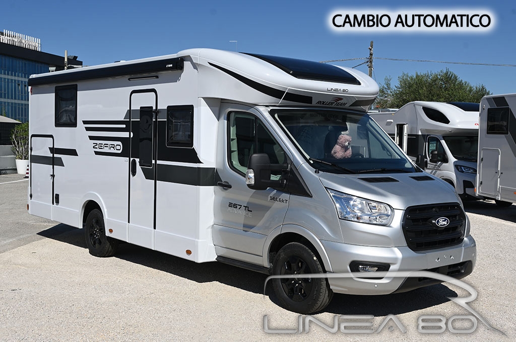 Camper nuovo Roller Team Zefiro Advance 267 TL Selekt Vendita camper nuovo Roller Team Zefiro Advance 267 TL Selekt, disponibile presso Linea80, concessionario di Camper e caravan che lavora nelle province di Venezia, Padova, Treviso, Verona, Rovigo, Vicenza, Belluno, Trieste, Udine, Ferrara o Pordenone