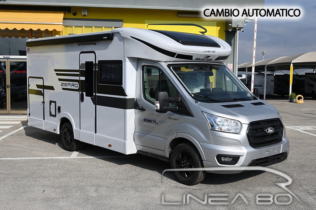 Vendita camper nuovo Roller Team Zefiro Advance 295 TL Selekt, disponibile presso Linea80, concessionario di Camper e caravan che lavora nelle province di Venezia, Padova, Treviso, Verona, Rovigo, Vicenza, Belluno, Trieste, Udine, Ferrara o Pordenone