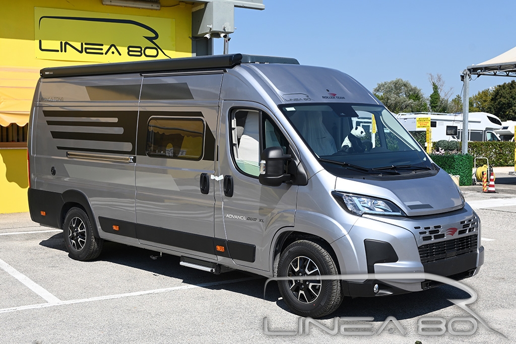 Vendita camper van nuovo Roller Team Livingstone Advance Duo XL, disponibile presso Linea80, concessionario di Camper e caravan che lavora nelle province di Venezia, Padova, Treviso, Verona, Rovigo, Vicenza, Belluno, Trieste, Udine, Ferrara o Pordenone