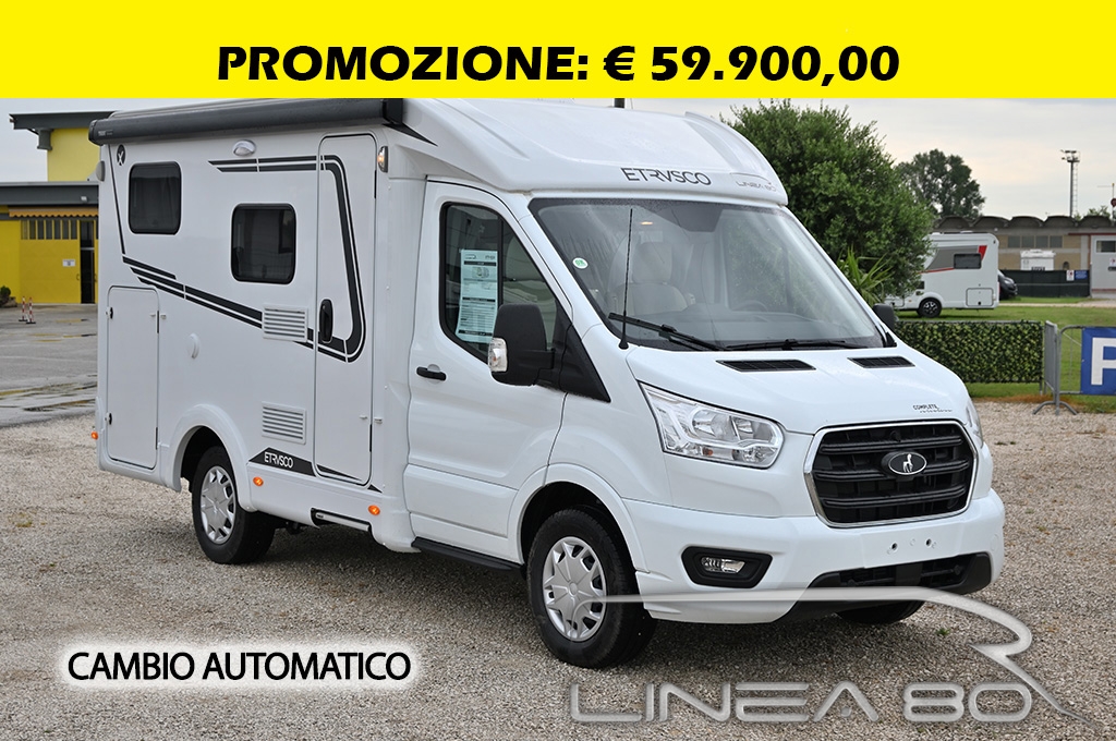Vendita camper nuovo Etrusco V 5.9 DF, disponibile presso Linea80, concessionario di Camper e caravan che lavora nelle province di Venezia, Padova, Treviso, Verona, Rovigo, Vicenza, Belluno, Trieste, Udine, Ferrara o Pordenone
