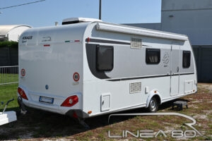Vendita caravan usata Knaus Sport 580 QS, disponibile presso Linea80, concessionario di Camper e caravan che lavora nelle province di Venezia, Padova, Treviso, Verona, Rovigo, Vicenza, Belluno, Trieste, Udine, Ferrara o Pordenone